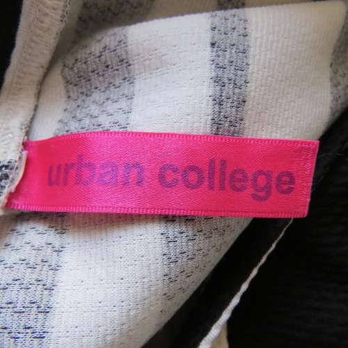 Maxi sleeveless dress in black and white horizintal stripes.Size 42/18 By URBAN COLLEGE