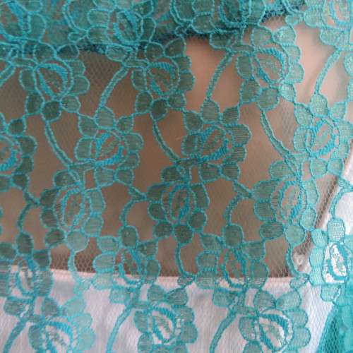 Seagreen owner made acrylic lace open hanging cover up top. Size 46 to 48. Elbow length. As new.