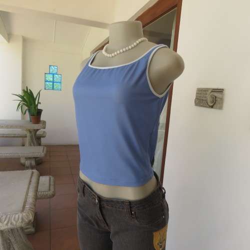 Nike Cobalt Blue Sports Top Size 38/14 Dri-Fit Lycra/Polyester