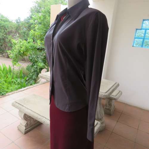 Fabulous Fossil grey long sleeve top by WOOLWORTHS in size 36/12. Cuffed sleeves. As new.