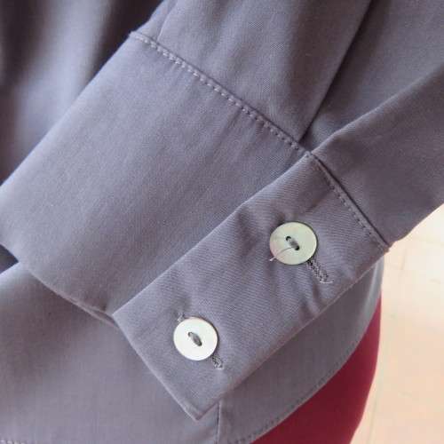 Fabulous Fossil grey long sleeve top by WOOLWORTHS in size 36/12. Cuffed sleeves. As new.
