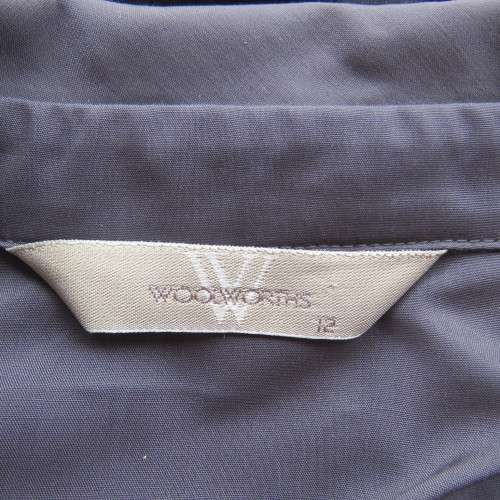 Fabulous Fossil grey long sleeve top by WOOLWORTHS in size 36/12. Cuffed sleeves. As new.