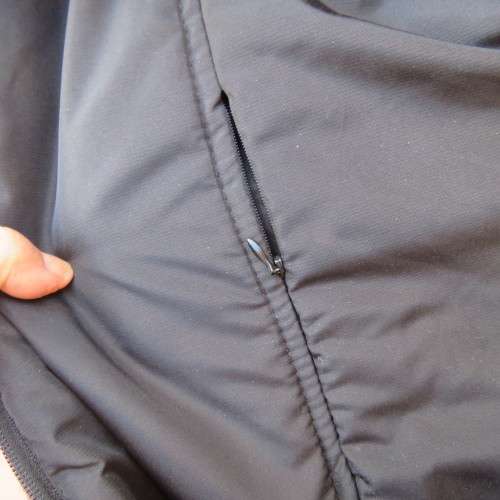 Reverseble Men`s waistcoat size XL....123cm chest.Grey brushed polyester/ black nylon.Zip-up front