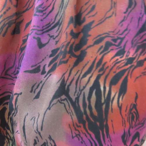 Knife pleated skirt from 80`s in dark jewel colours. Size 40/16 by SHELLEY. Elasticated waist.As new