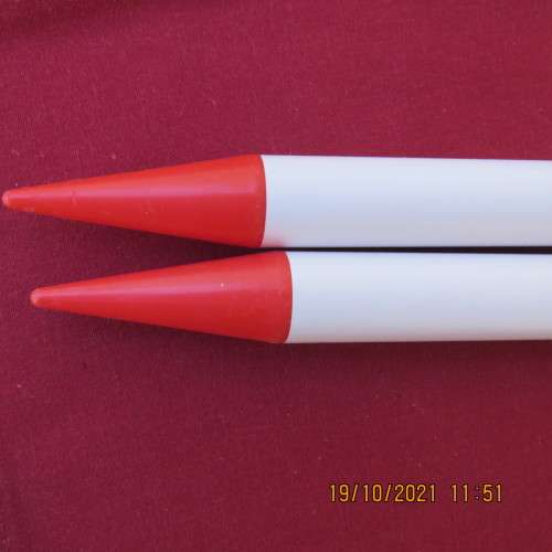 Thick 20mm JMRA knitting needles in new condition.