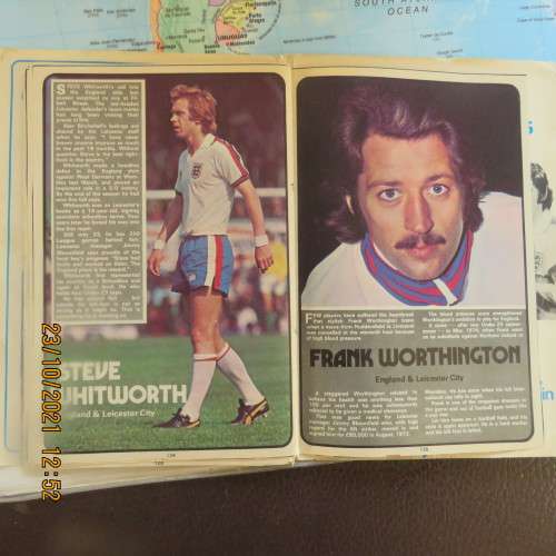 Stars of Britain booklet  1975.Players and career detail from England.Eire,Wales Scotland,N Ireland