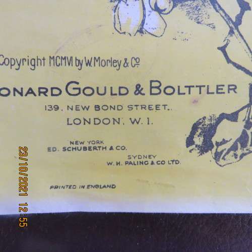 Apple Blossoms music for pianoforte by Leona Lacoste. By Leonard Gould and Bolttler from London
