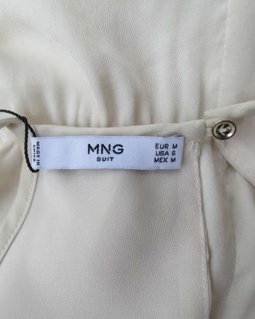 Stunning cream silky polyester evening/spec.occasion strappy dress by MNG(MANGO) size 36/12.New