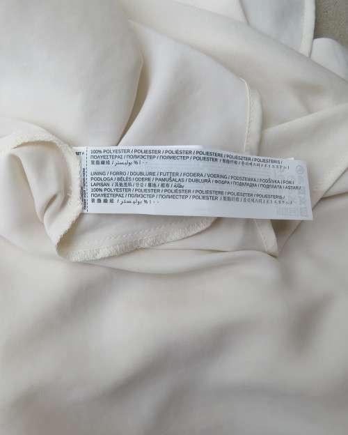 Stunning cream silky polyester evening/spec.occasion strappy dress by MNG(MANGO) size 36/12.New