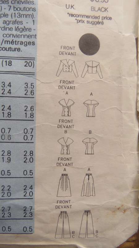 BUTTERICK 4092 sewing pattern for 2 pants,skirt and jackets. Size 6 to 20.Good condition.