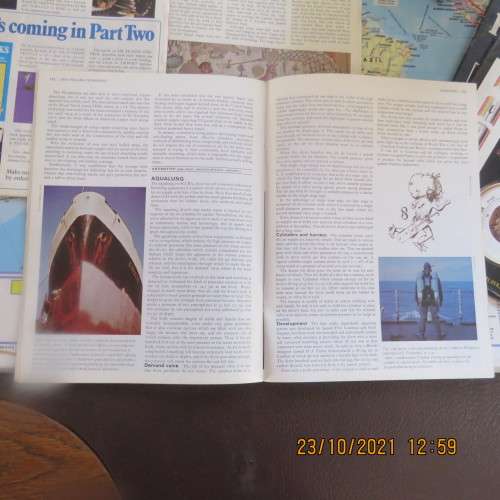 Lot of 5 `HOW IT WORKS` magazines. A to Z of invention,science,technology.Photos and diagrams.