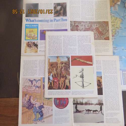 Lot of 5 `HOW IT WORKS` magazines. A to Z of invention,science,technology.Photos and diagrams.
