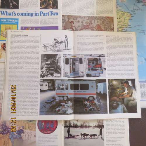 Lot of 5 `HOW IT WORKS` magazines. A to Z of invention,science,technology.Photos and diagrams.