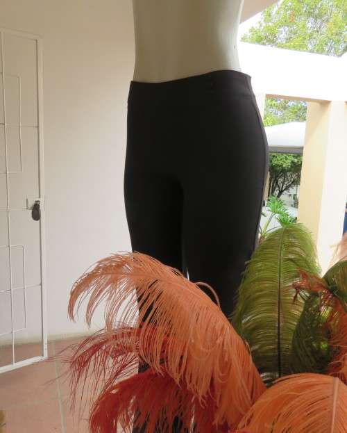 Smart black straight legged dress pants. Bandless with back zip.By SMILEY size 32/8.As new