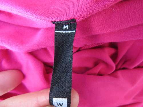 Sexy magenta pink rayon stretch strappy dress size 36/12 by WOOLWORTHS. Top overlay. As new