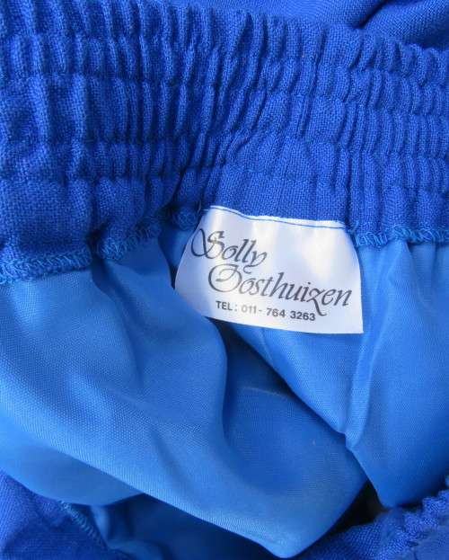 Stunning ensemble in royal blue cotton.Kick out skirt with long open embroidered coat size 34.As new