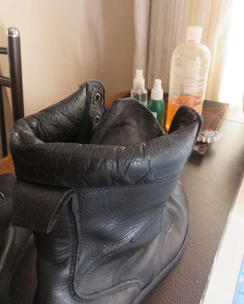SADF black genuine leather soft top boots by DWS size 6/247M. Issued 2012.Laces included.As new.