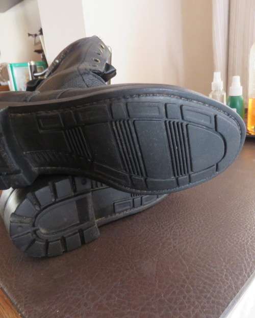 SADF black genuine leather soft top boots by DWS size 6/247M. Issued 2012.Laces included.As new.
