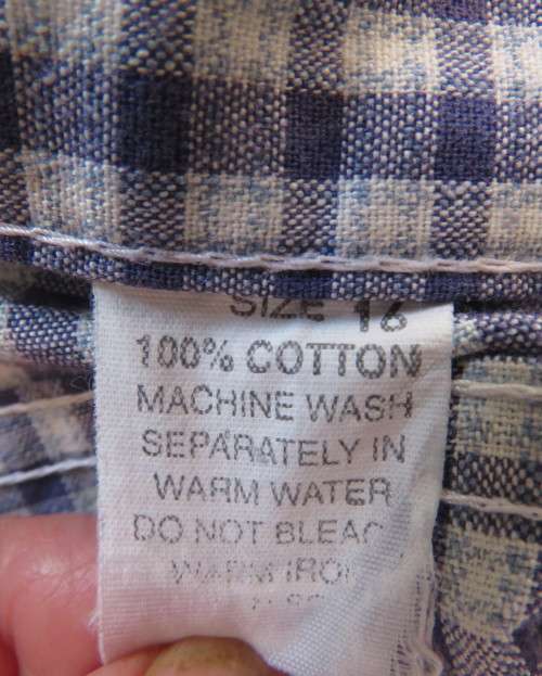 Classic navy/white check 100% cotton shorts by NEWS size 40/16.Yoked back.New condition