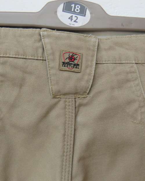 High quality SNIPER TACTICAL khaki colour 100% pants size 36.Pockets galore.New cond.