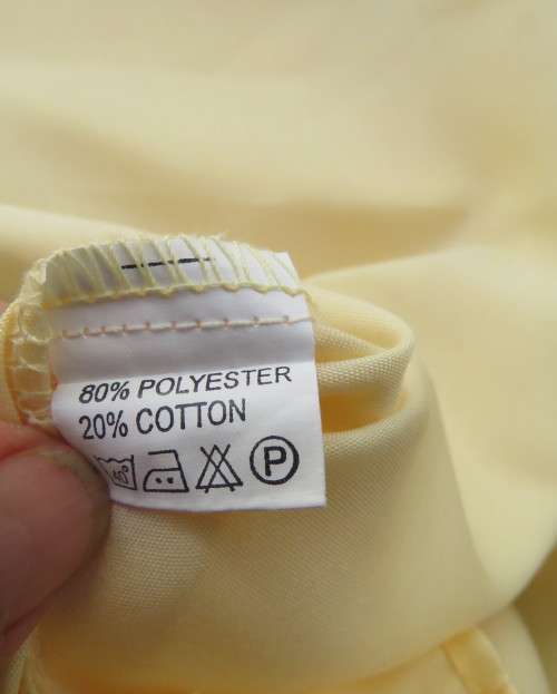 Men`s classic long sleeve butter yellow shirt by NAN size Medium.One pocket.Yoked back with pleat.