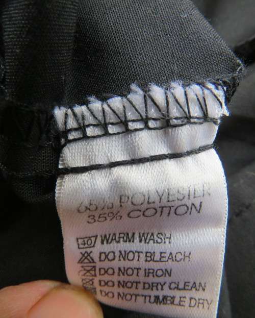 Brand new black polycotton long sleeve Men`s smart shirt by CIGNAL size XL.Free matching tie.