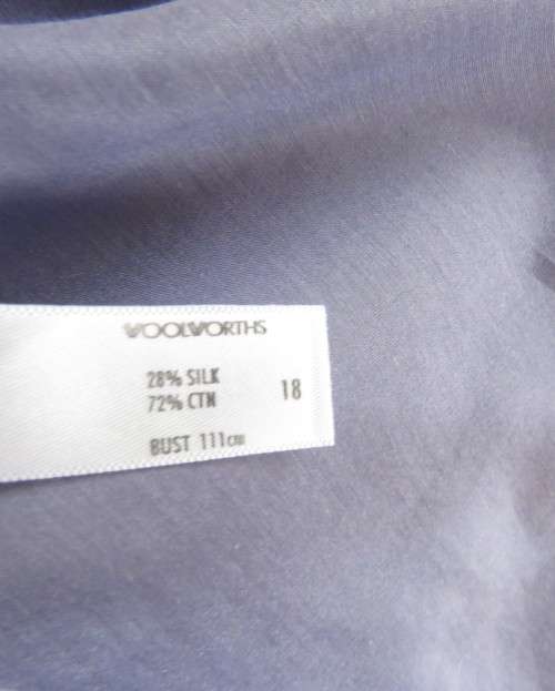 Irresistible periwinkle short sleeve silk/cotton blend top by STUDIO W size 42/18.New condition.