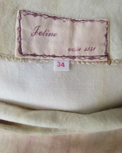Boutique made 2 pc slip over dolman sleeve top and long open sleeveless pleated jacket by JOLINE 36+