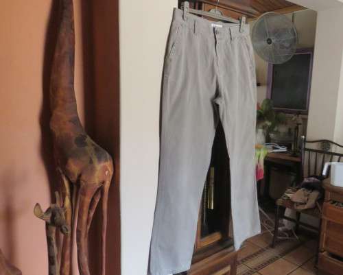 STONE HARBOUR taupe colour 100% cotton Men`s pants size 36/92.Side/back pockets. Very good cond.