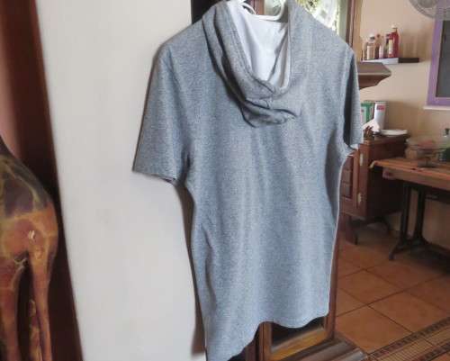 As new HEMISPHERE hooded top in grey with blue/red logo.In polycotton. For 13 to 14 yr boy,