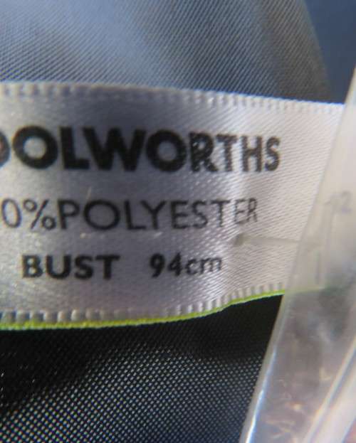 Brand new elegant very black long sleeve jacket by WOOLWORTHS size 36/12.Front pockets.Never used.