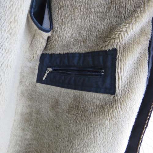 Grey polycotton long sleeve zip-up DURBURG men`s jacket. Warm zip-on inner. Size XL. AS new.