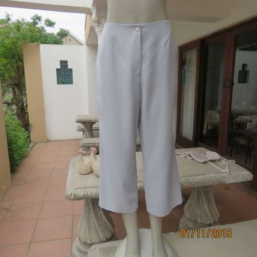Stunning light grey ankle pants by DIJON with size 38/14 perfect fit. Bandless/front zip. New cond.