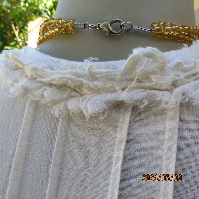 Amazing natural colour long cotton V neck button down top by PASTEL MA`AM size 34. New cond