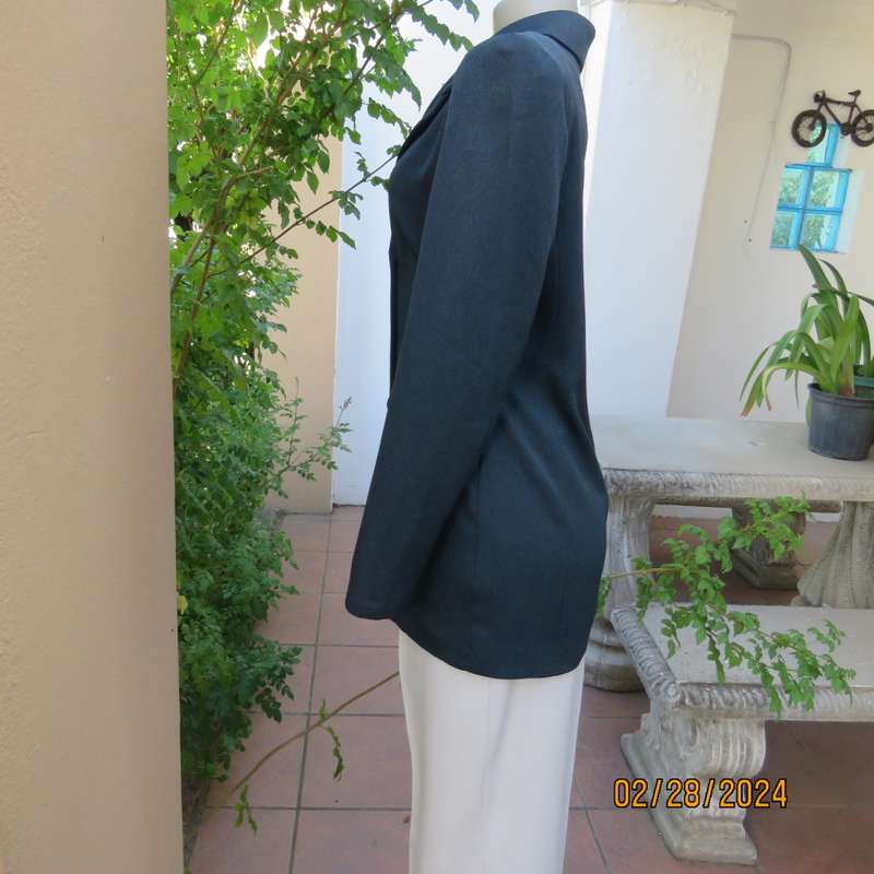 Perfect tailored dark teal long sleeve double breast jacket. By TRUWORTHS size 32/8 Fit my 34 doll!