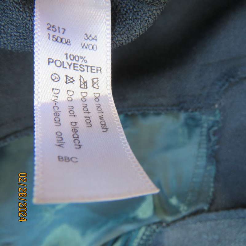 Perfect tailored dark teal long sleeve double breast jacket. By TRUWORTHS size 32/8 Fit my 34 doll!