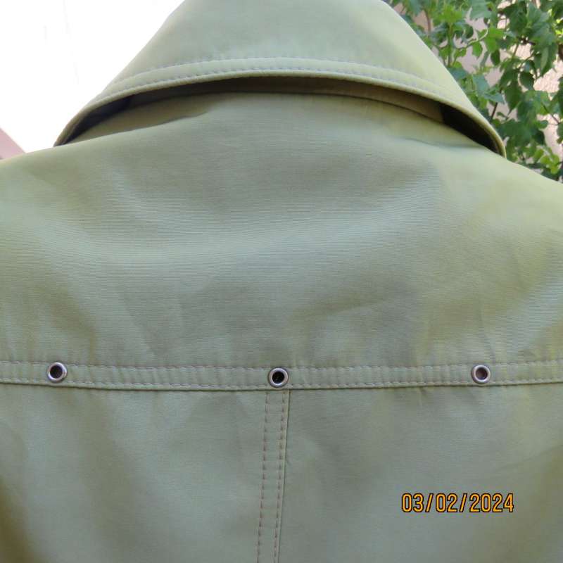 Amazing long sleeve pear colour with shine fully lined jacket. By TWINS.Size 38. 6 button closure.