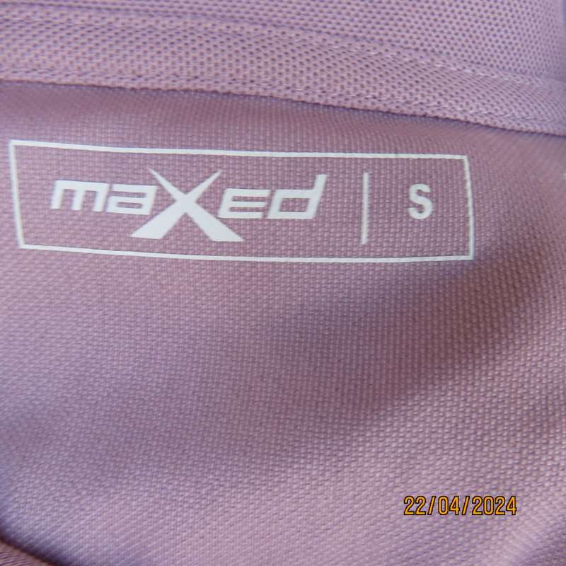 Pretty textured polyester turkish rose pink sleeveless dri-sport MAXED top size 34.