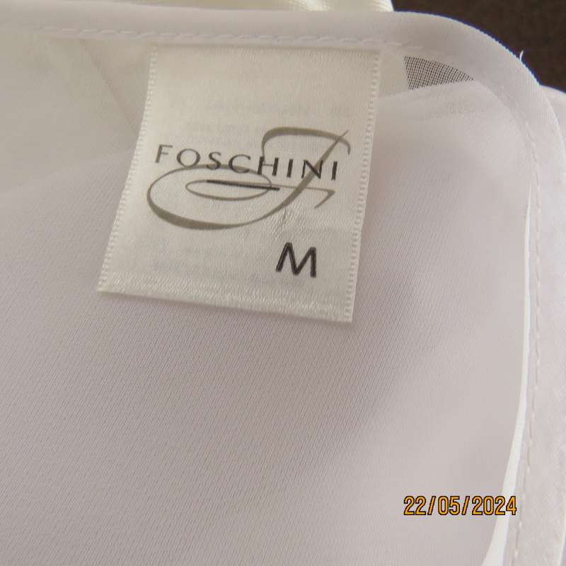 Ferminine sheer poly/nylon evening fold over jacket.Wear over your sexy nighty By FOSHINI size 36/38