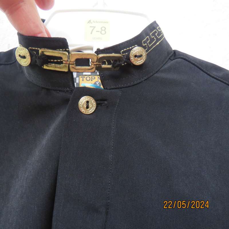 black long sleeve shirt by TOP MAN size 8/9 years.