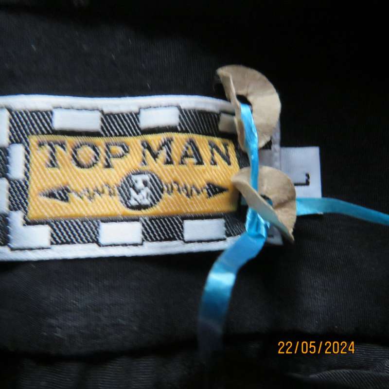 black long sleeve shirt by TOP MAN size 8/9 years.