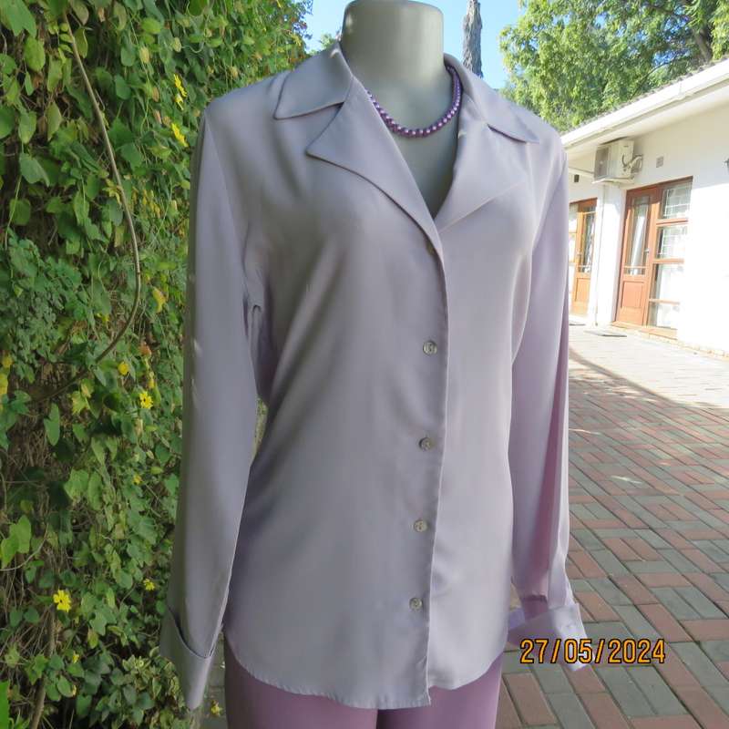 lilac long sleeve button down