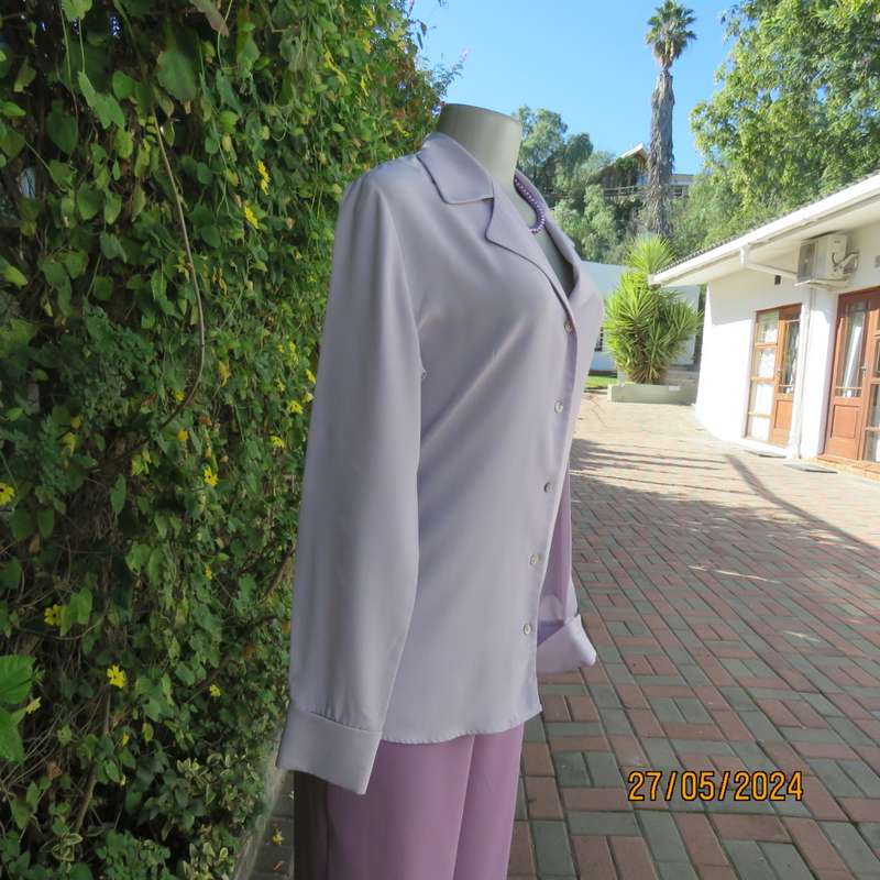lilac long sleeve button down