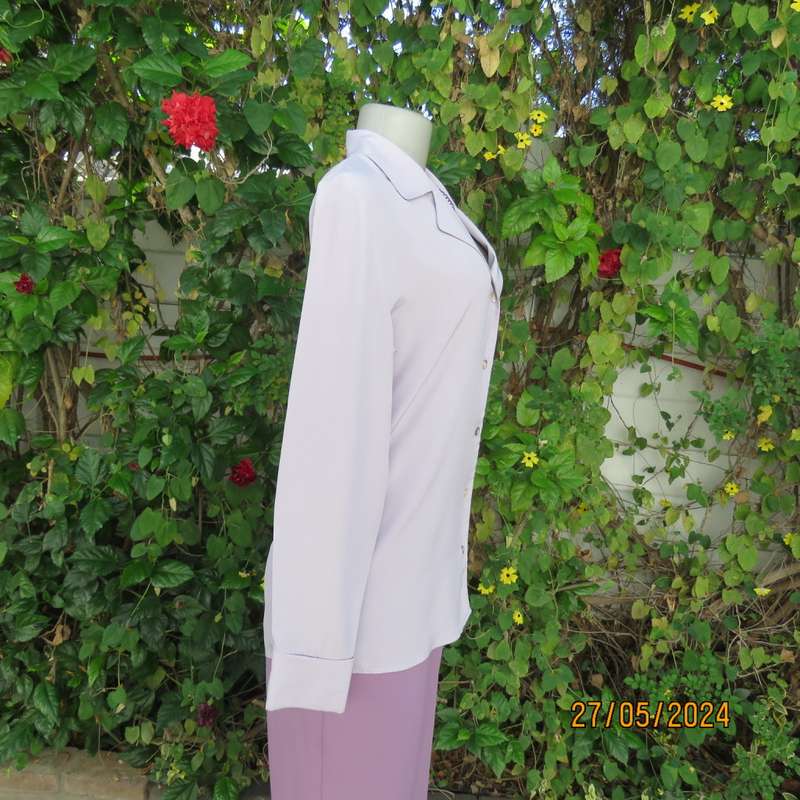 lilac long sleeve button down