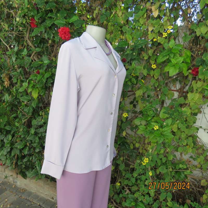 lilac long sleeve button down