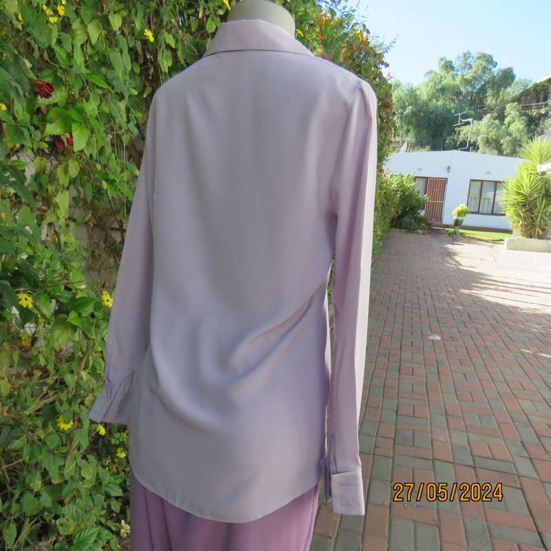 lilac long sleeve button down