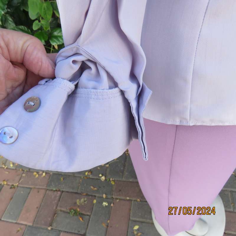 lilac long sleeve button down