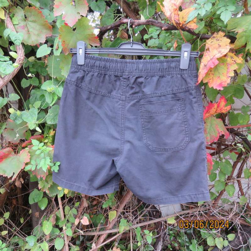 COTTON ON men`s black cotton short with wash-out look. Drawstring/elastic waist. Size Small - 30.