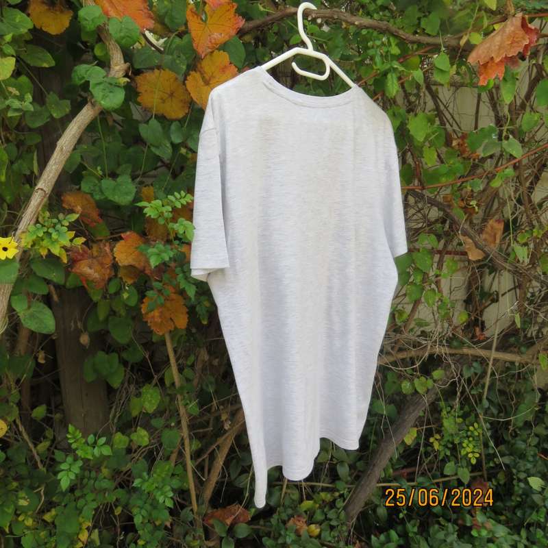 REAL Man - The Basic Tee. Light grey with short sleeves size Large. Polycotton. New condition.