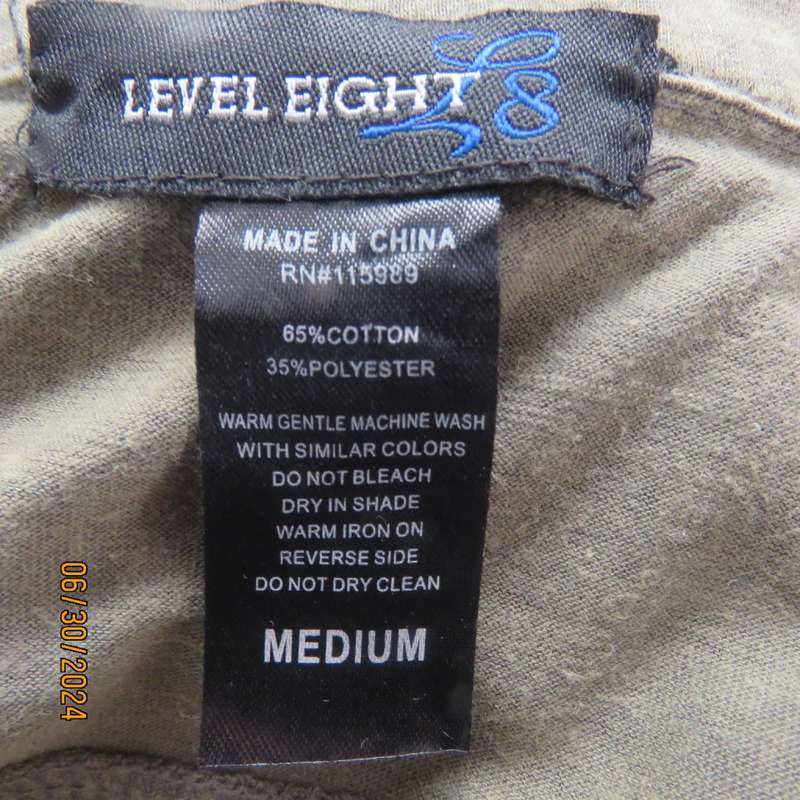 Beautiful tailored sage green button down/frilled top.Capped sleeves. Size 38. By LEVEL 8. As new
